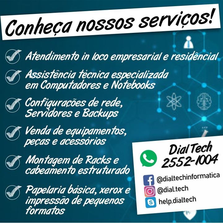 Conheça alguns de nossos serviços. | Dial Tech